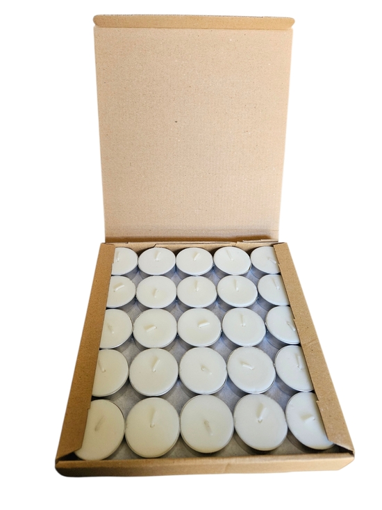 The Unbranded Brand Other - Bulk White Tealight Candle Set - 50 Pack